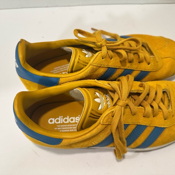 Mustard and Blue Adidas Gazelles. Men’s 7 - Picture 2 of 6
